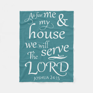 Couverture Polaire Quant à moi et ma maison...Joshua 24:15