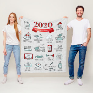 Couverture Polaire Quarantine 2020 Commemorative Lockdown Christmas