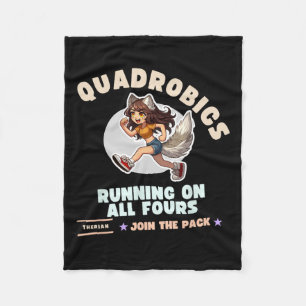 Couverture Polaire Quardrobics Therian Gear For Ado Tween Girl Fox W