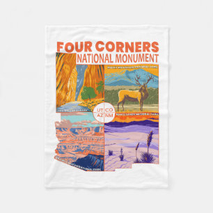 Couverture Polaire Quatre coins Monument national avec Parcs nationau