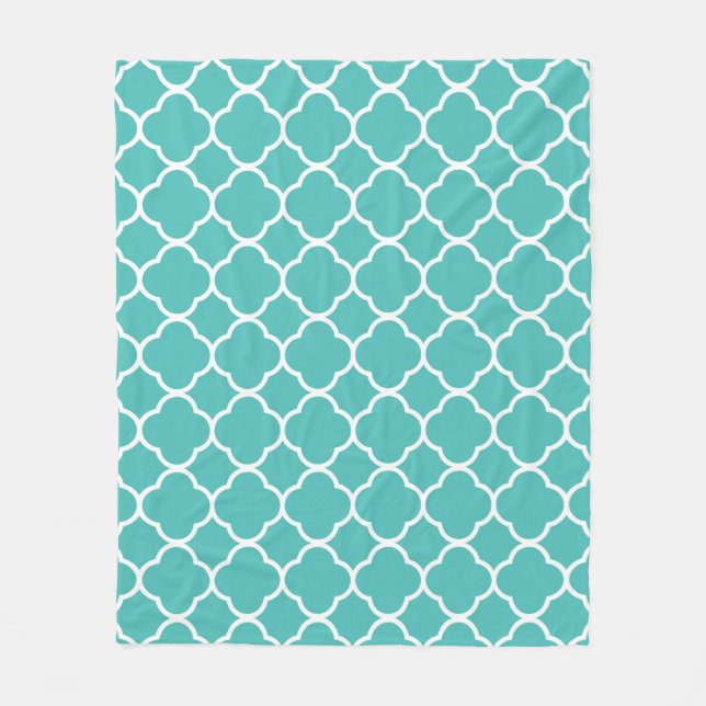 Couverture Polaire Quatrefoil marocain (Devant)
