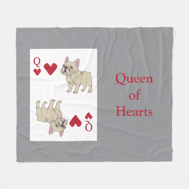 Couverture Polaire Queen of Hearts (Devant (Horizontal))