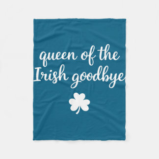 Couverture Polaire Queen of the irish goodbye funny women's st