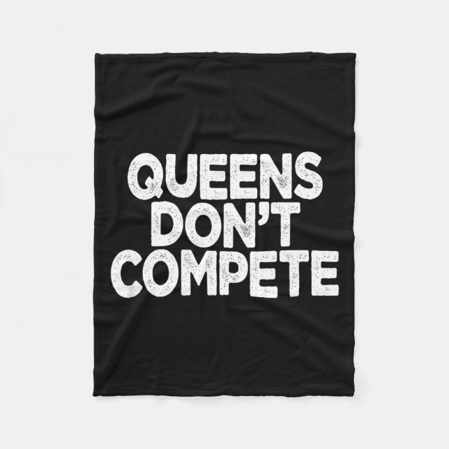 Couverture Polaire Queens Don't Compete  (Devant)