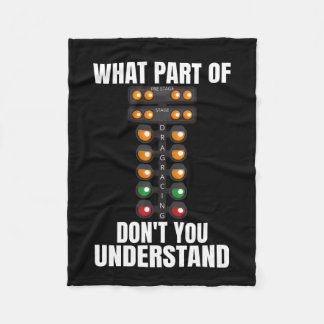 Couverture Polaire Quelle partie de Drag Racing ne comprenez pas