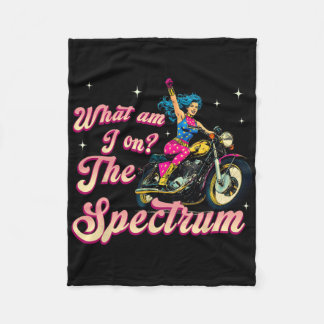 Couverture Polaire Qu'est-ce que je suis sur le spectre rétro biker s