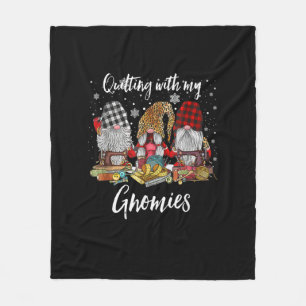 Couverture Polaire Quilter Avec Mes Gnomies Noël Gnomes Holiday