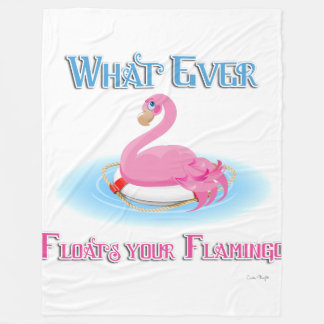 Couverture Polaire Quoi qu'il flotte votre Flamant rose 2