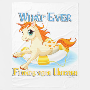 Couverture Polaire Quoi qu'il flotte votre licorne