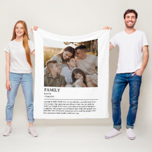 Couverture Polaire Quote de définition de famille personnalisée