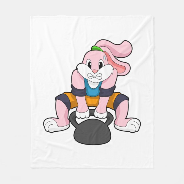 Couverture Polaire Rabbit en forme avec Dumbbell.PNG (Devant)