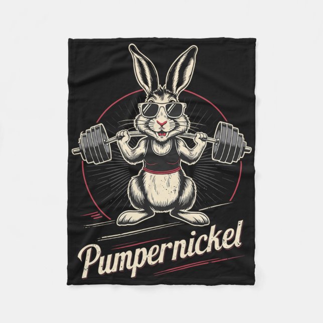 Couverture Polaire Rabbit Rabbit Pumpernickel Karnickel Bodybuilding (Devant)