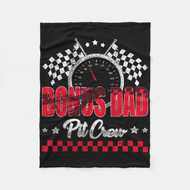 Couverture Polaire Race Car Birthday Party Racing Family Bonus Dad T  (Devant)