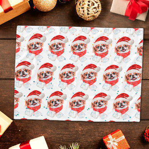 Couverture Polaire Races de chiens Japonais Chin étoiles de Noël