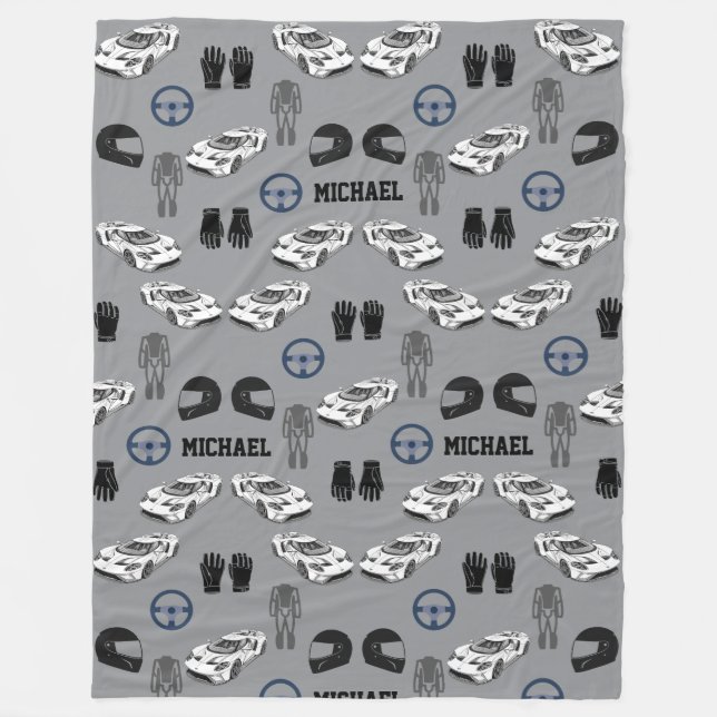 Couverture Polaire Racing car Fleece Blanket (Devant)