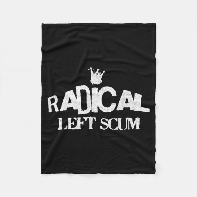 Couverture Polaire Radical Left S Funny Sarcastic Quote  (Devant)