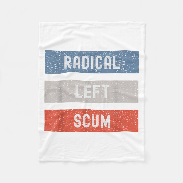Couverture Polaire Radical Left S Funny Sarcastic Quote  (Devant)