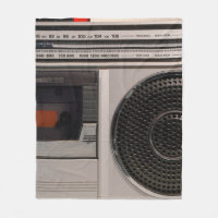 Radiocassette radio stéréo portable rétro obsolète