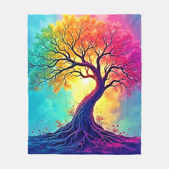 Couverture Polaire  Rainbow Tree: Roots of Infinite Hope Art (Devant)
