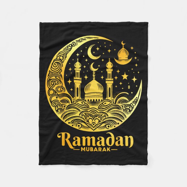 Couverture Polaire Ramadan Kareem Happy Fasting Ramadan Mubarak Islam (Devant)