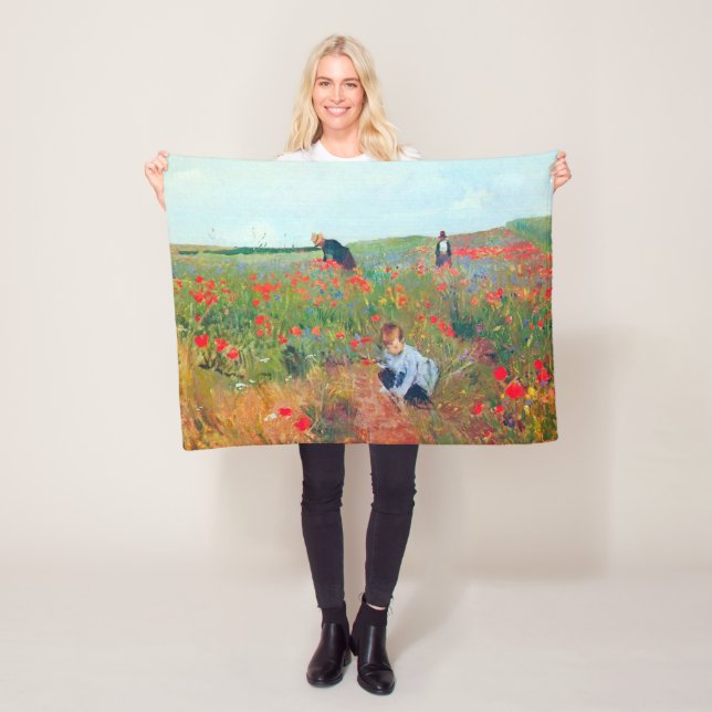 Couverture Polaire Ramasser les fleurs dans un champ, Mary Cassatt (En situation)