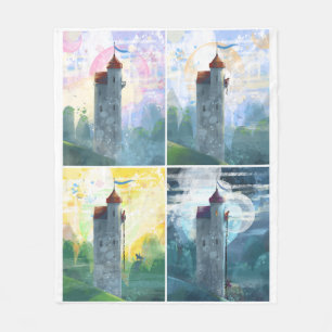 Couverture Polaire Rapunzel du matin à la nuit