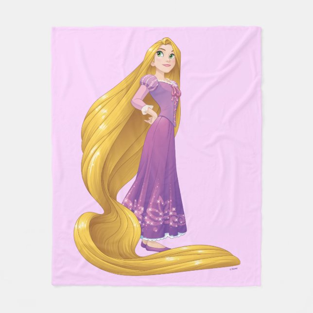 Couverture Polaire Rapunzel | Princesse Power (Devant)