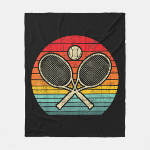 Couverture Polaire Raquette de tennis Vintage Traversée Retro - Amate
