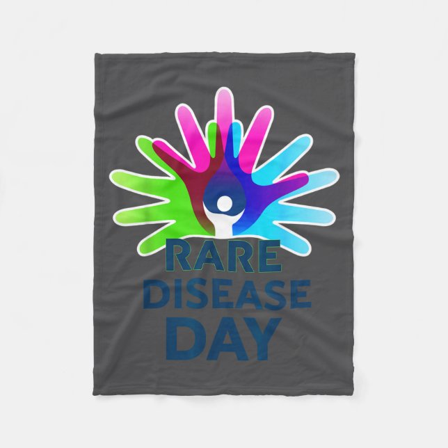 Couverture Polaire Rare Disease Awareness Shirt - Rare Disease Day 20 (Devant)