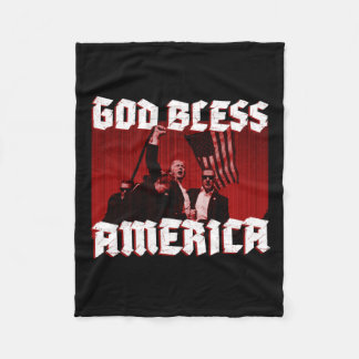 Couverture Polaire Rassemblement Tirant Sur Dieu Béni L'Amérique En 2