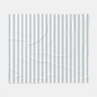 Couverture Polaire Rayure à petits carreaux bleu français