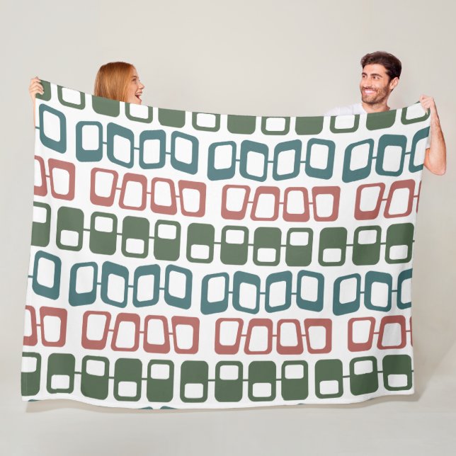 Couverture Polaire Rectangles biaisées (En situation)