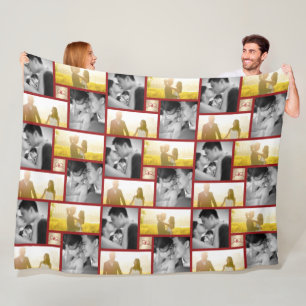 Couverture Polaire Red Knot Union Double Bonheur Mariage chinois