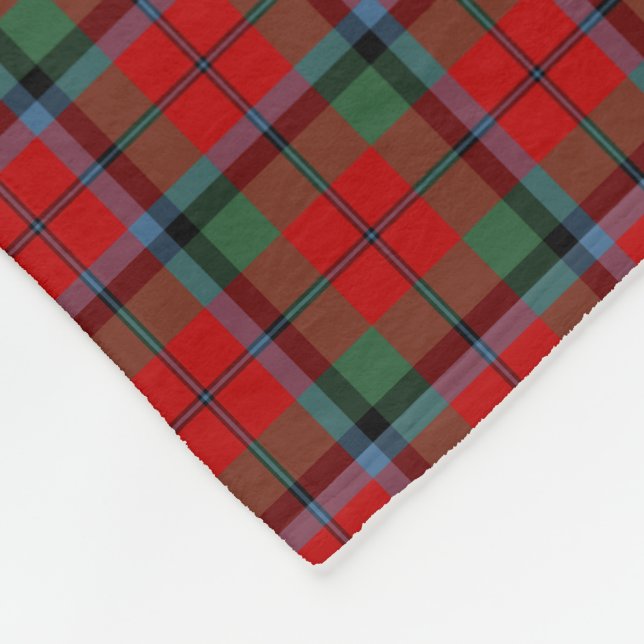 Couverture Polaire Red Plaid Naughton MacNaughton Tartan (Coin)