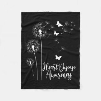 Couverture Polaire Red Ribbon Heart Disease Awareness Mois American