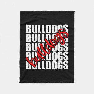 Couverture Polaire Red School Sports Fan Team Spirit