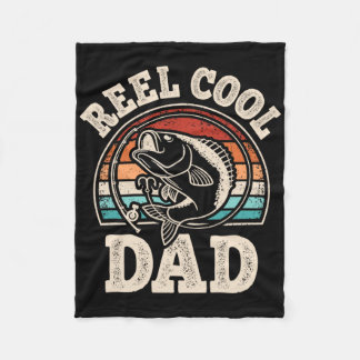 Couverture Polaire Reel Cool Dad Fishing Papa Vintage Daddy Fathers D