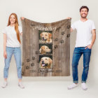 Regard du bois rustique commémoratif de chien fait