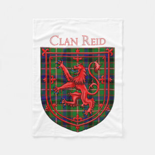 Couverture Polaire Reid Tartan Scottish Plaid Lion Rampant