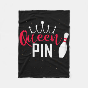 Couverture Polaire Reine Chemise À Nœud Joueuse De Quille Ligue Pour
