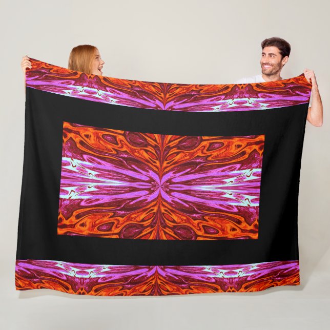 Couverture Polaire Reine des papillons 37 (En situation)