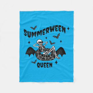 Couverture Polaire Reine squelette de Summerween