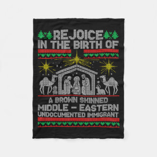 Couverture Polaire Rejoice In The Birth Of A Brown Skinned Middle Eas