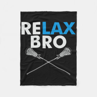 Couverture Polaire Relax Bro - Drôle Equipe Lacrosse Lycée Col