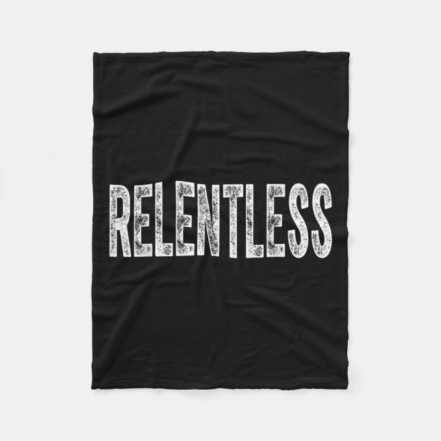 Couverture Polaire Relentless Workout Motivation Shirt  (Devant)