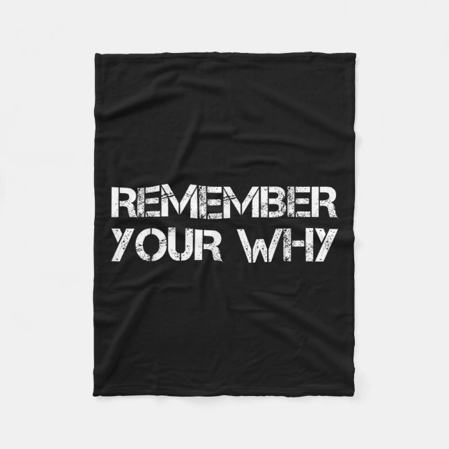 Couverture Polaire Remember Your Why  (Devant)