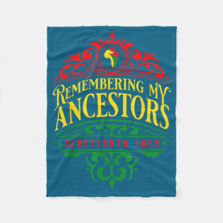 Couverture Polaire Remembering ancestors juneteenth 1865 pride black
