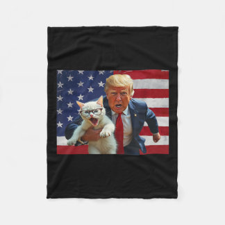 Couverture Polaire Rendre les chats en sécurité Trump Cats pour Trump