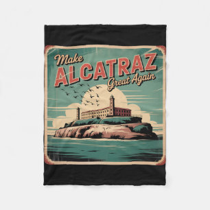 Couverture Polaire Rendre sa grandeur à Alcatraz Trump 2025 Drôle Hom