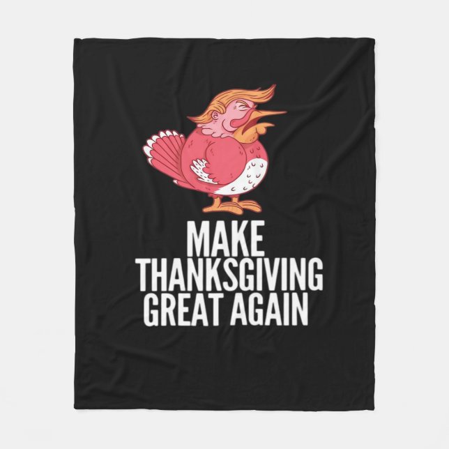 Couverture Polaire Rendre Thanksgiving grand à nouveau Trumpkin - Pum (Devant)